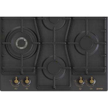 Gorenje GW6D42CLB beépíthető rusztikus gáz főzőlap WOK égővel, 60x52x13 cm