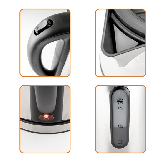 HG VF 04 vízforraló 1,7l  inox HGVF04