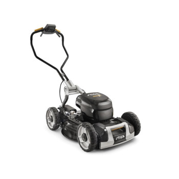 Stiga MODEL-1 önjárós akkumulátoros fűnyíró, szén/kevlár anyag vázzal, hajtható fogantyúval