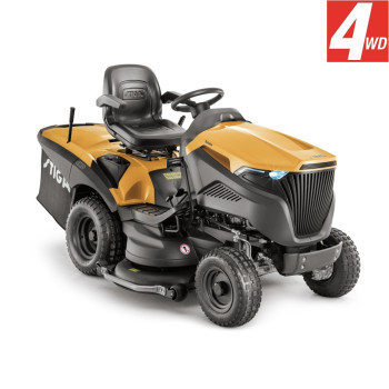 Stiga ESTATE 9122 WX 4WD Honda motoros fűgyűjtős fűnyíró traktor, 9000m2,122cm vágófelülettel, hidrosztatikus váltóval 