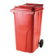 Kuka 240l piros kerekes hulladék tároló EuroPlast