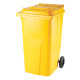 Kuka 240l sárga kerekes hulladék tároló EuroPlast