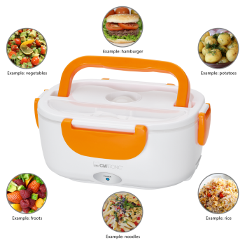 Clatronic LB 3719 elektromos ételmelegítő és tartó narancs LB3719