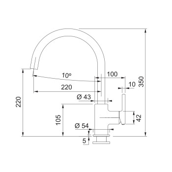 Franke Lina XL egykaros mosogató csaptelep,kasmír,115.0626.028