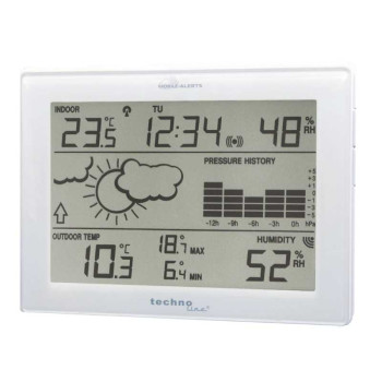 Technoline MA10410 vezeték nélküli időjárás állomás, bel és kültéri hőmérséklet és páratartalom mérésére, Mobile Alerts okos otthon rendszerhez csatlakoztatható