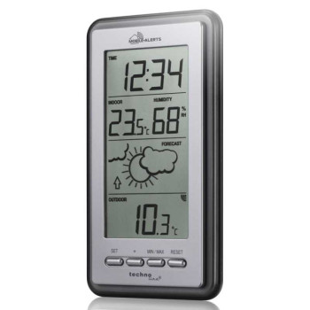 Technoline MA10430 időjárás állomás, bel és kültéri hőmérséklet és páratartalom méréshez, Mobile Alerts okos otthon rendszerhez csatlakoztatható, külső vezeték nélküli érzékelővel 
