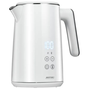 MPM MCZ-120 vízforraló hőmérséklet kijelzővel, 1.5L,LED világítás,fehér