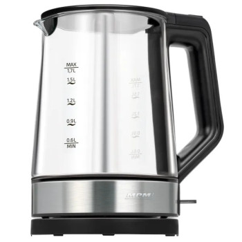 MPM MCZ-125 üveg vízforraló, 1.7L,fekete