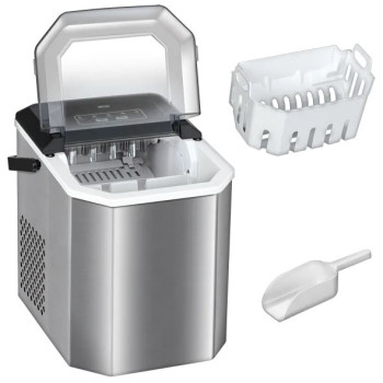 MPM-MKD-04 jégkocka-készítő gép 150W-os, ezüst/szürke, 12 kg/nap kapacitás