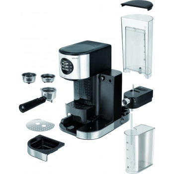 MPM-MKW-07M presszó kávéfőző,1.2L,inox/fekete