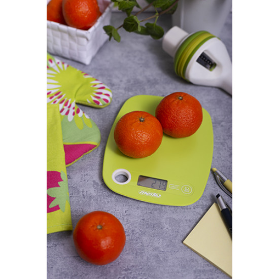 Mesko MS3159 digitális konyhai mérleg zöld