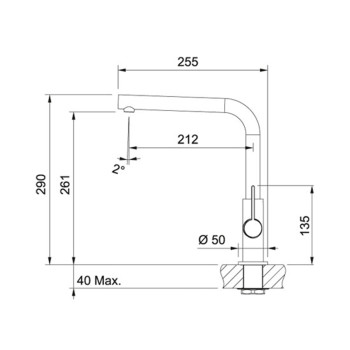 Franke Neptune Evo egykaros mosogató csaptelep,króm/gleccser fehér,115.0373.929