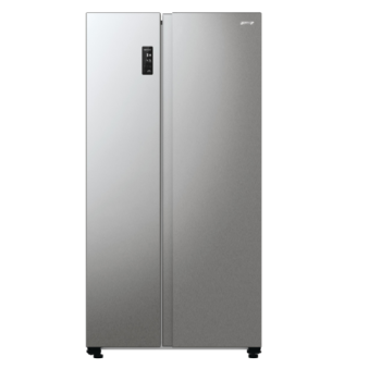 Gorenje NRR9185EAXL side by side hűtőszekrény, inox, 358/192L, Total No Frost funkcióval, Inverteres kompresszorral, 91.5x67x178.6 cm  