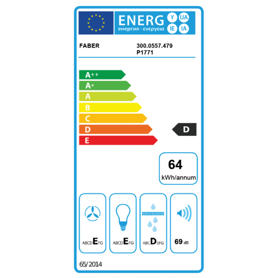 Faber 741 BASE X A 60 konyhai elszívó 60cm inox hátsó/felső légkivezetés 741XA60