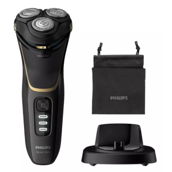 Philips S3333/54 Shaver series 3000  nedves/száraz elektromos borotva  5D Flex fejek, csak vezetékes használat 
