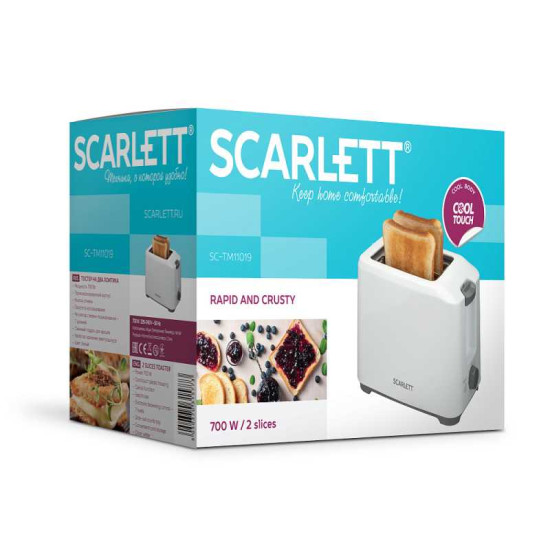 Scarlett SCTM11019 2 szeletes kenyérpirító 700W