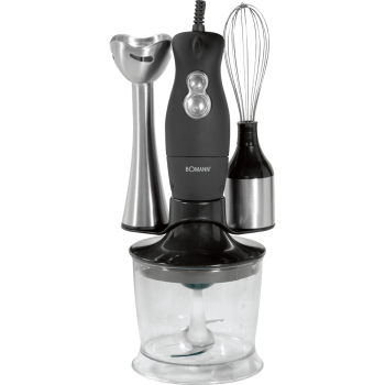 Bomann SMS 349 CB botmixer készlet fekete/inox 3az1ben 