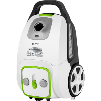 ECG VPS3010 vászon/papír porzsákos porszívó mini PET turbó kefével, fehér, 700W