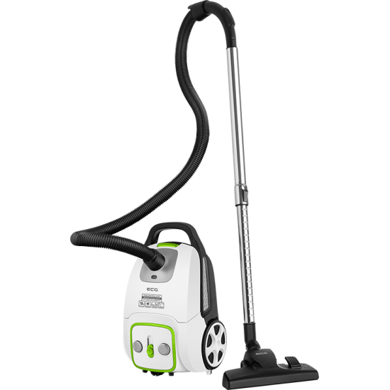 ECG VPS3010 vászon/papír porzsákos porszívó mini PET turbó kefével, fehér, 700W