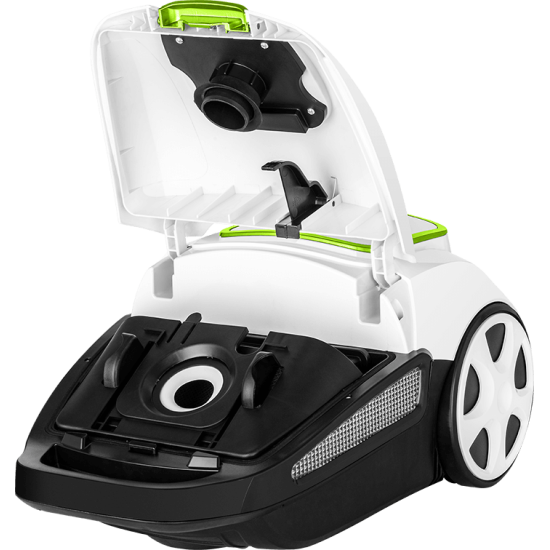 ECG VPS3010 vászon/papír porzsákos porszívó mini PET turbó kefével, fehér, 700W