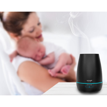 Concept ZV1021 Perfect Air párásító és aroma diffúzor, 2 az 1-ben, fekete