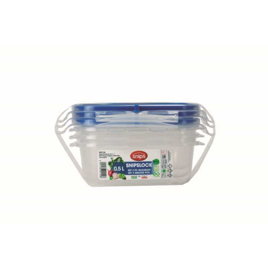 Snips 090002 Ételtároló, 3db-os 0,5l