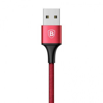 Baseus 3in1 kábel rapid széria MicroUSB+Lightning+C-típ 3A 1.2m piros CAMLT-SU09