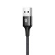 Baseus 3in1 kábel rapid széria MicroUSB+Lightning+C-típ 3A 1.2m piros CAMLT-SU01