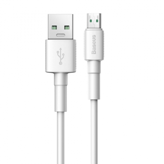 Baseus CAMSW-C02 tartós USB/mikro-USB kábel 2.4A, 1m, fehér