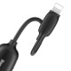 Baseus CALL51-01 Lightning - Lightning + 3.5mm jack adapter