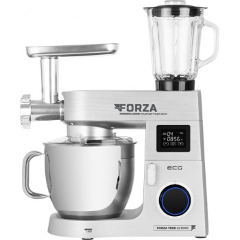 ECG FORZA 7800 Ultimo Argento konyhai robotgép, 1800W, prémium inox színű