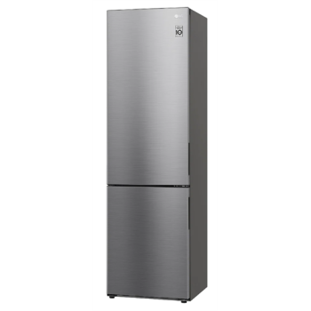 LG GBP62PZNCC1 NoFrost inox alulfagyasztós kombinált hűtőszekrény 59,5 x67.5 x 203 cm, Smart Inverter Kompresszorral, 277/107 l
