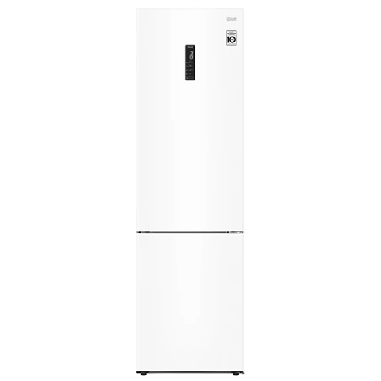 LG GBP62SWXCC1 alulfagyasztós kombinált hűtőszekrény, 59,5 x 203 x 67,5 cm, Smart Inverter Kompresszor, 384L, 2 zöldség/gyümölcs tároló rekesszel