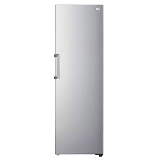 LG GLT51PZGSZ fagyasztó nélküli egyajtós hűtőszekrény 386L, inox, Smart inverter kompresszorral, 59,5 x 186 x 70,7 cm, 2 zöldség/gyümölcs tároló fiókkal