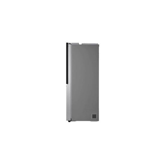 LG GSXV91BSAF InstaView Door-in-Door™ Side-by-Side hűtőszekrény DoorCooling+™ és ThinQ™ technológiával,635L, 91,3 x 179 x 73,5 cm,beépített vízadagolóval, Lineáris inverter Kompresszorral,fényes acél színű,