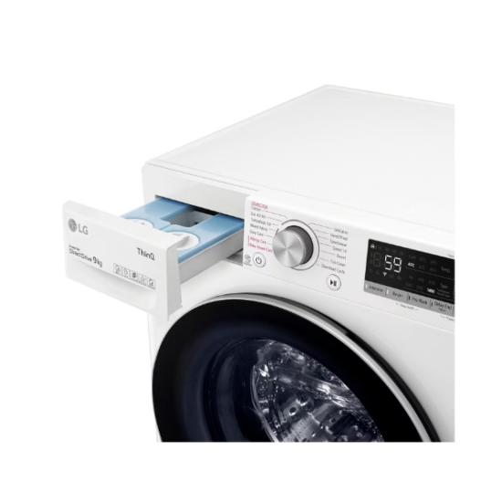 LG F4WV509S1EA elöltöltős mosógép gőz funkcióval 9kg ruhatöltettel 