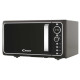 Candy DIVO G25CMB retro mikrohullámú sütő crisp funkcióval, fekete szín
