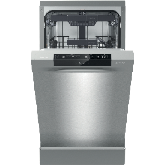 Gorenje GS541D10X 11 terítékes keskeny mosogatógép TotalDry automatikus ajtónyitás, 3 kosár