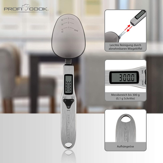 Proficook PC-LW 1214 inox kanálmérleg PCLW1214