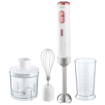 Sencor SHB 9000WH akkumulátoros botmixer fehér/rózsaszín 