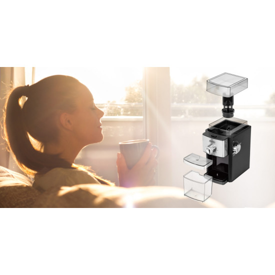 MPM kávéörlő MMK-08 inox 17 örlési fokozattal MMK08