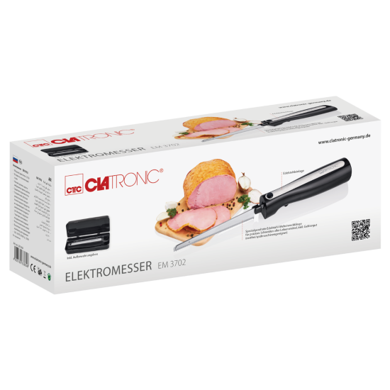 Clatronic EM 3702 fekete-inox elektromos kés