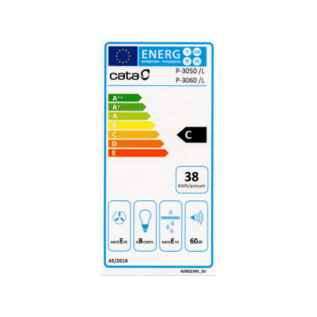 Cata P 3050 IX/L inox konyhai elszívó 50cm, mosható fém zsírszűrővel P3050X/L
