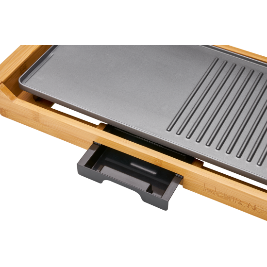 Clatronic TG 3697 asztali grill, bambusz