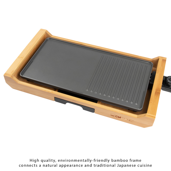 Clatronic TG 3697 asztali grill, bambusz