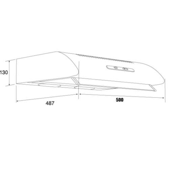 Davoline OLYMPIA 150 ST WH hagyományos, standard 50cm páraelszívó 150ST WH