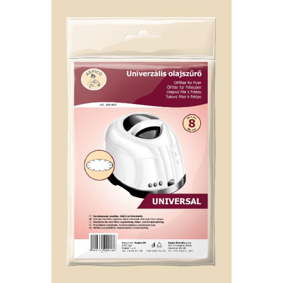Aspico 184657 Fritőz zsírfilter 8db