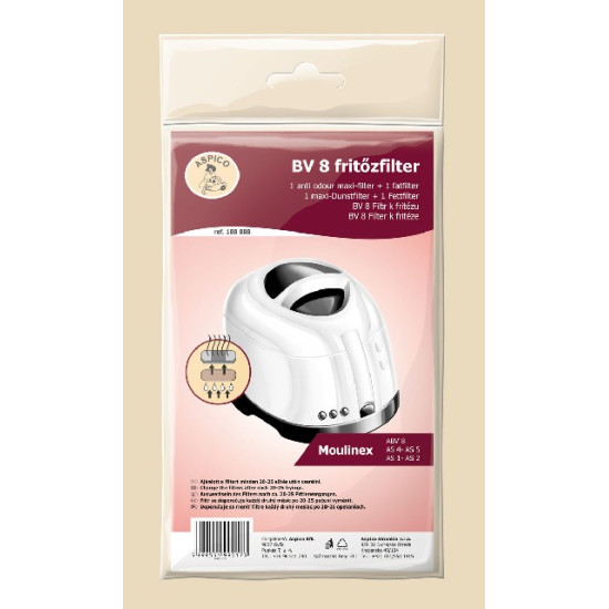 Aspico 188888 BV8 tető filter Moulinex fritukhoz