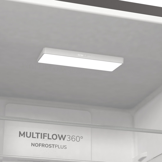 Gorenje NRK6202AXL4 No Frost inox kombinált hűtőszekrény, 235/96L, 60x59.2x200 cm