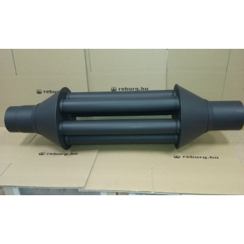 Hődob 150mm fekete 1,5mm 150/1000, 6 csöves